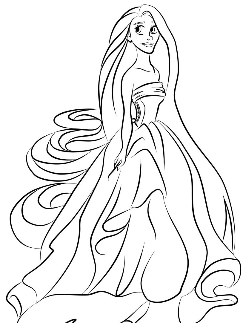 Prinsess Coloring Pages Coloring Home