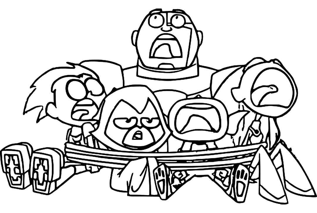 Funny Teen Titans Go Coloring Pages – coloring.rocks!