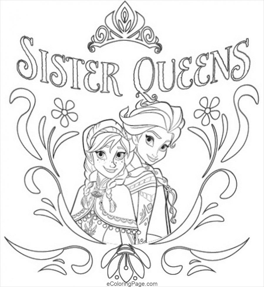 Tremendous Free Elsa And Anna Coloring Pages Frozen Printable ...