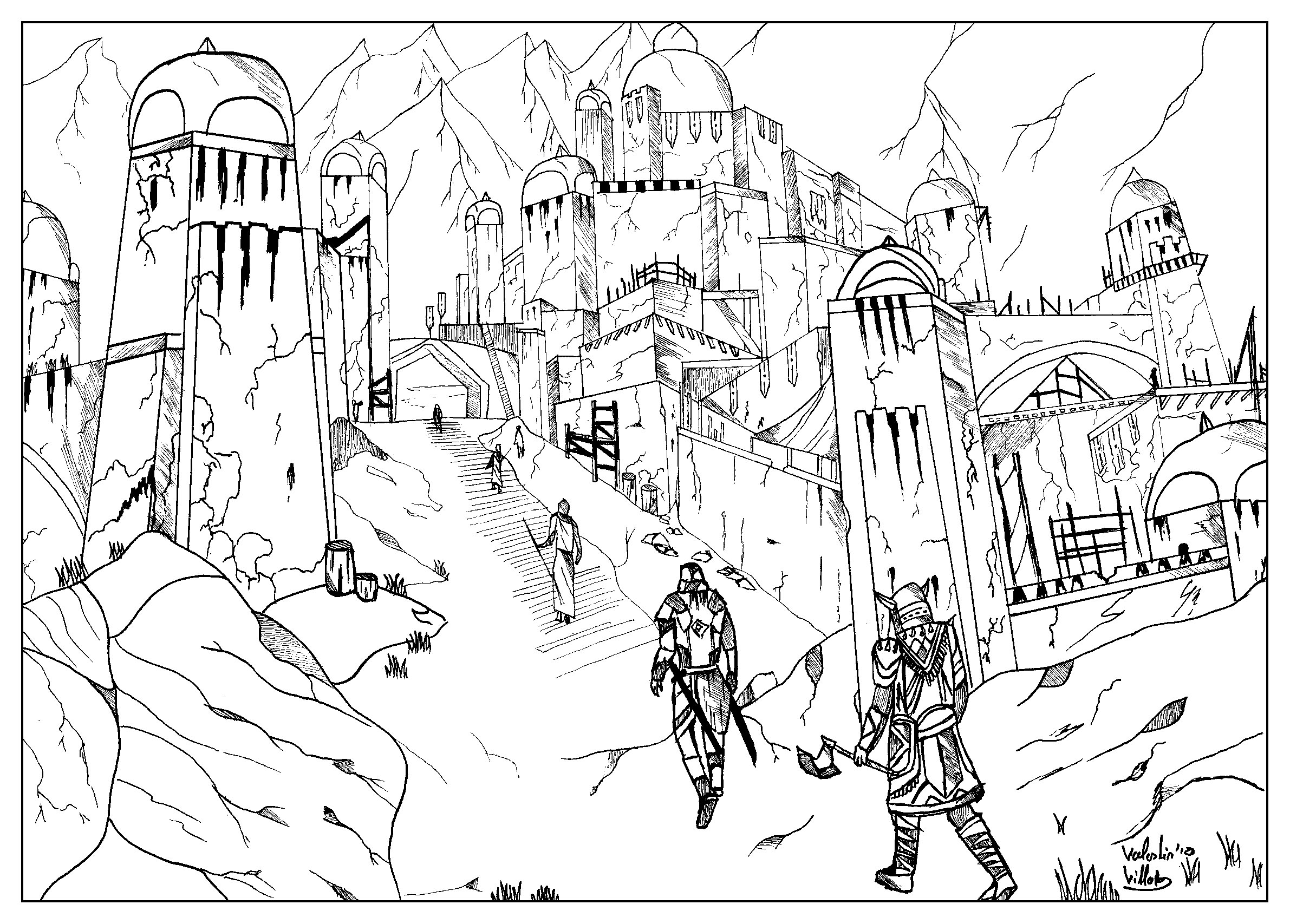 Skyrim - Coloring Pages for Adults