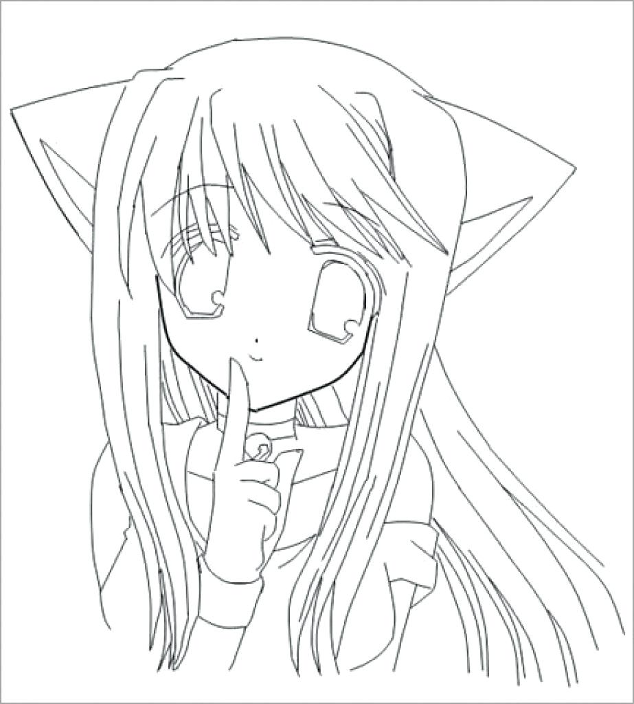 Wolf With Hair Coloring Page Coloring Pages Gacha Life Wolf ...