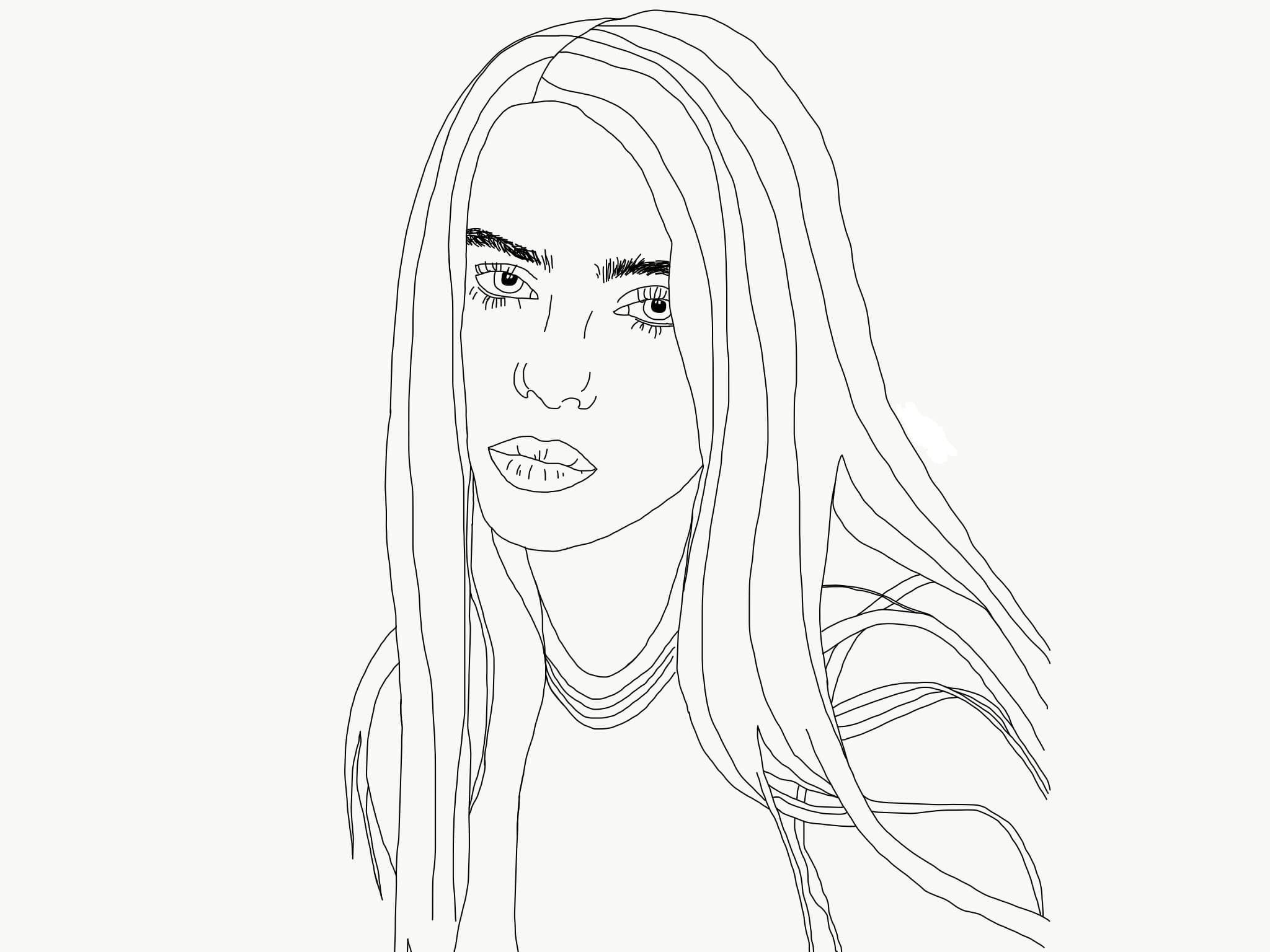 Download Billie Eilish Coloring Pages Coloring Home