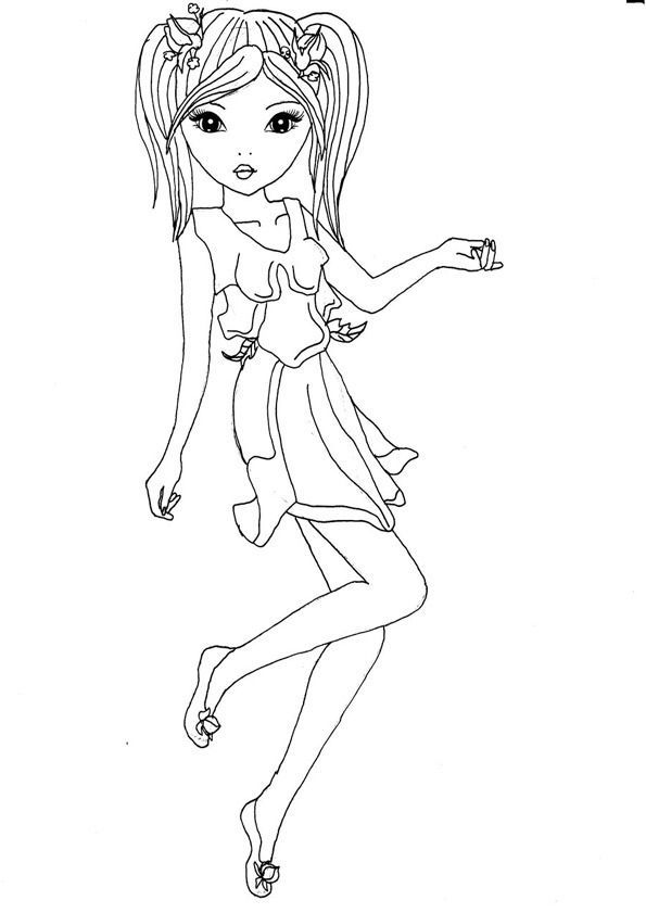 Top Model Coloring Pages Printable