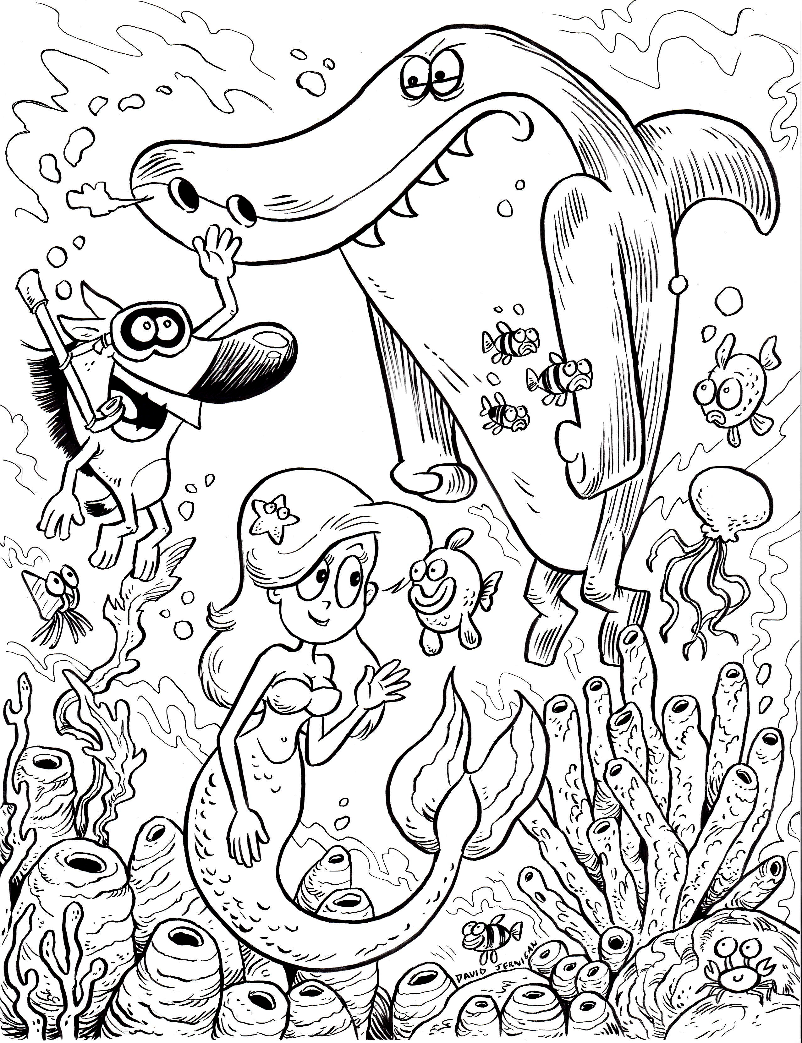 Zig And Sharko Coloring Pages Coloring Home