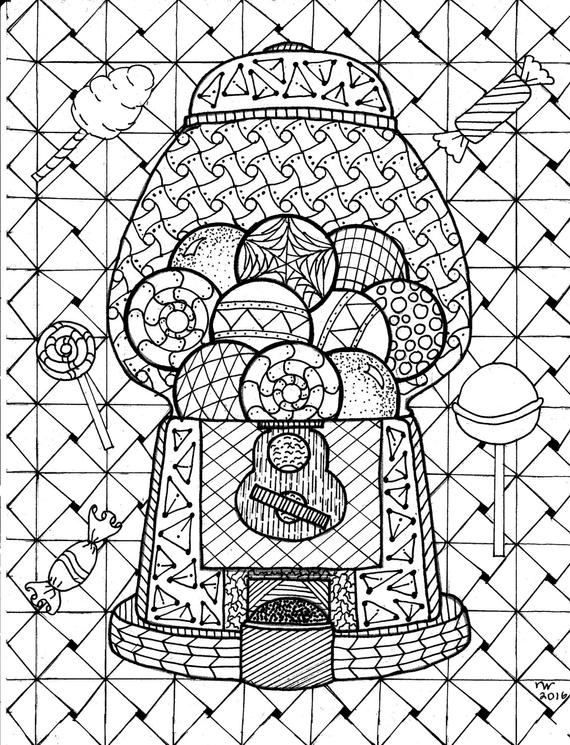 Gumball Machine Coloring Pages (Page 1) - Line.17QQ.com