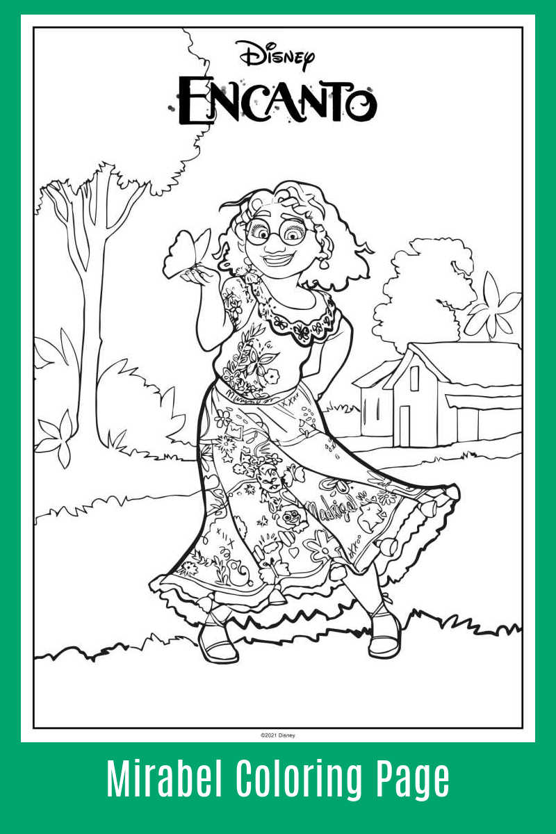 Free Download Encanto Mirabel Coloring Page   Mama Likes This ...