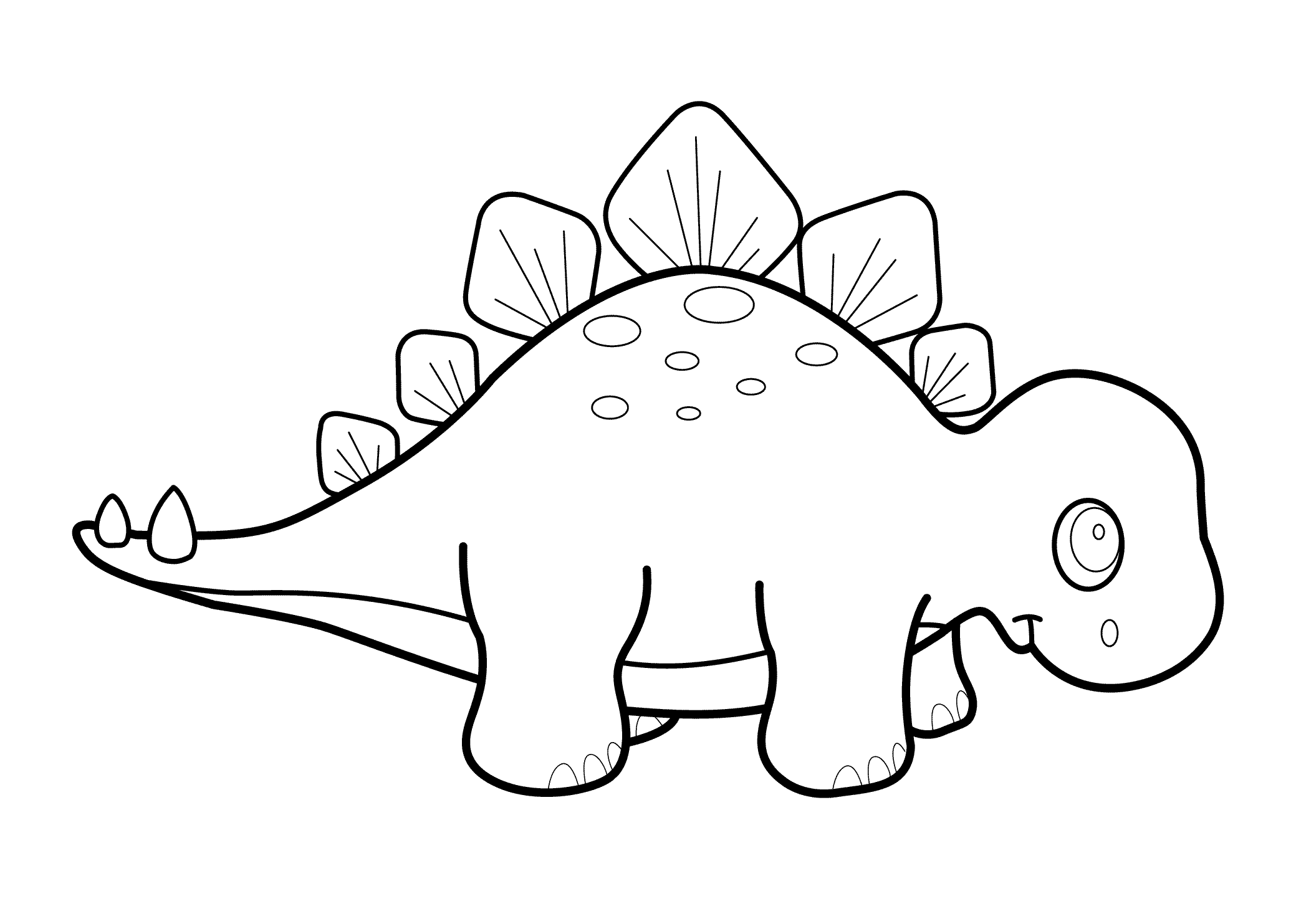 Download Cute Dinosaurs Coloring Page - Coloring Pages - Coloring Home