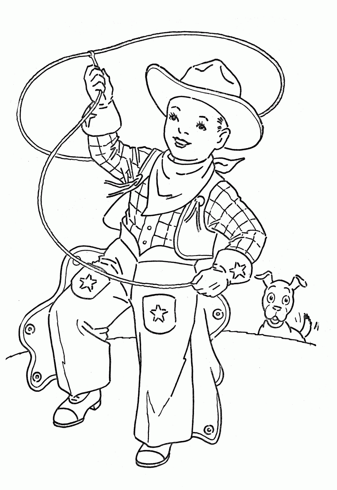 printable cowboy coloring pages coloring me coloring home