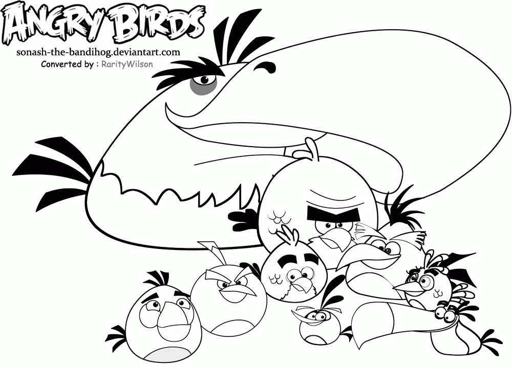Angry Birds Coloring Pages 2016 - Z31 Coloring Page