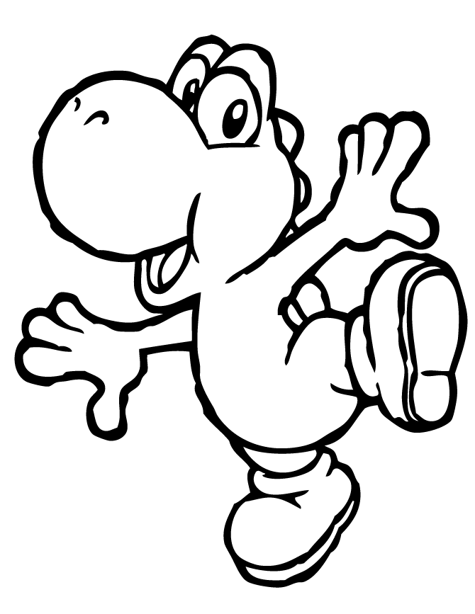 Download Free Coloring Pages Yoshi - Coloring Home