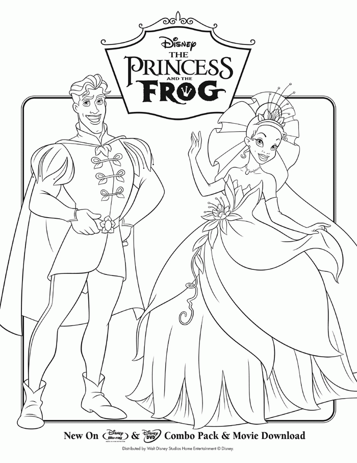 The Princess and The Frog Activity Sheets
