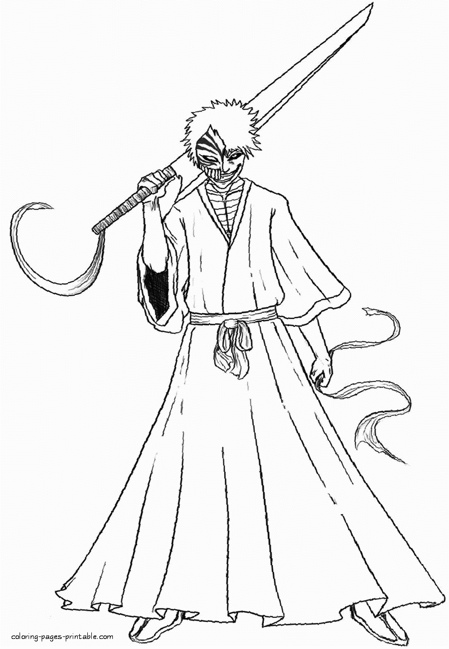 Bleach Anime Coloring Pages   Coloring Home