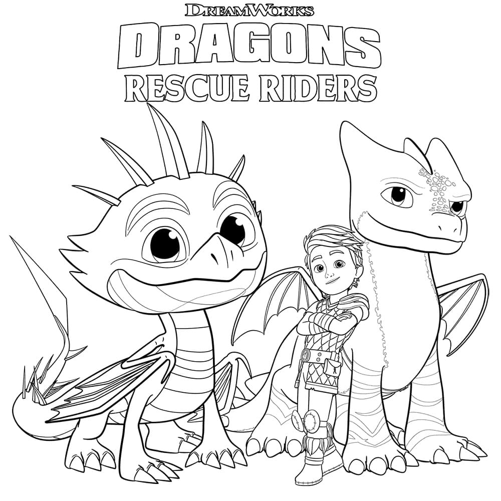 Dragons Rescue Riders Coloring Pages - Free Printable Coloring Pages for  Kids
