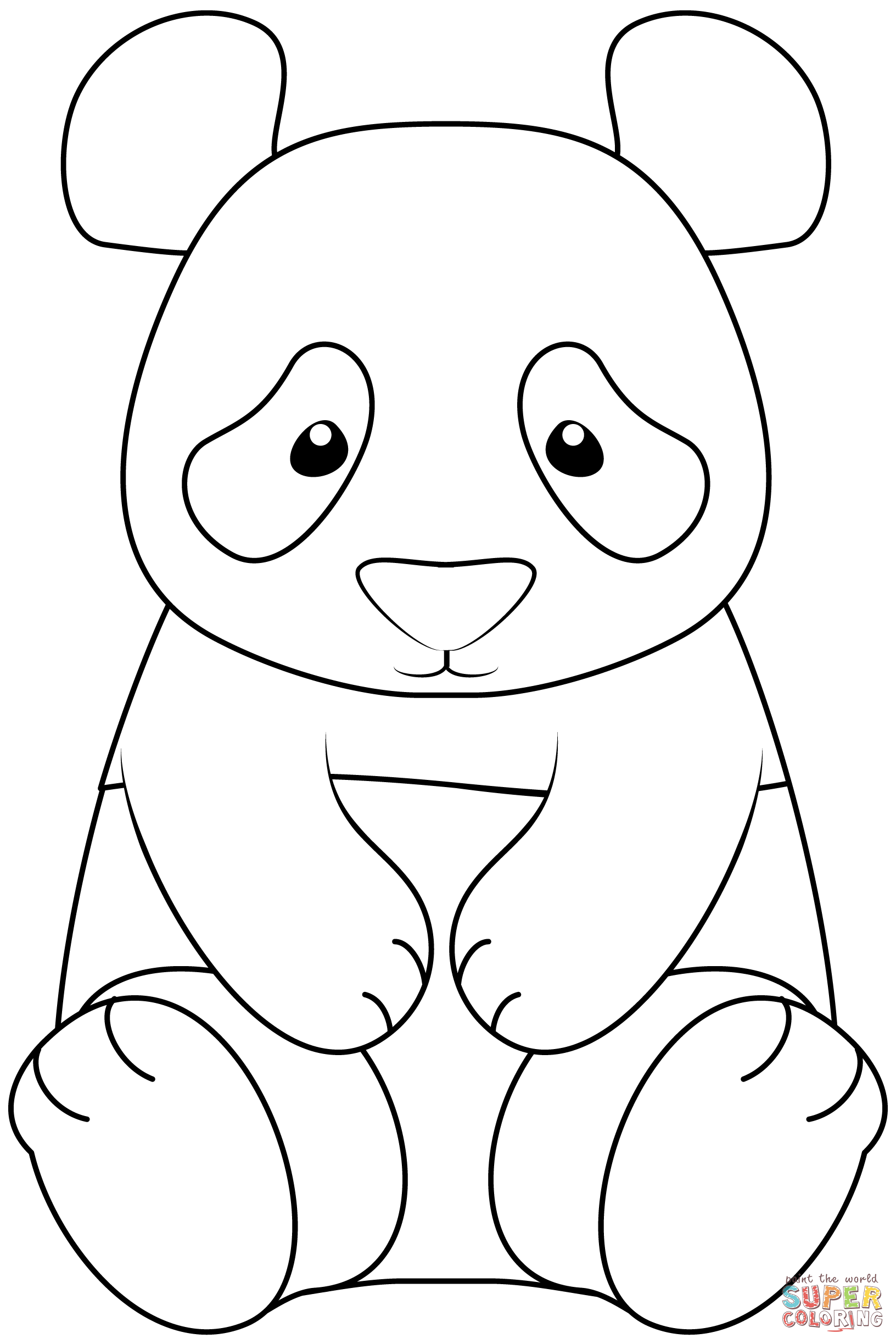 Panda coloring page | Free Printable Coloring Pages