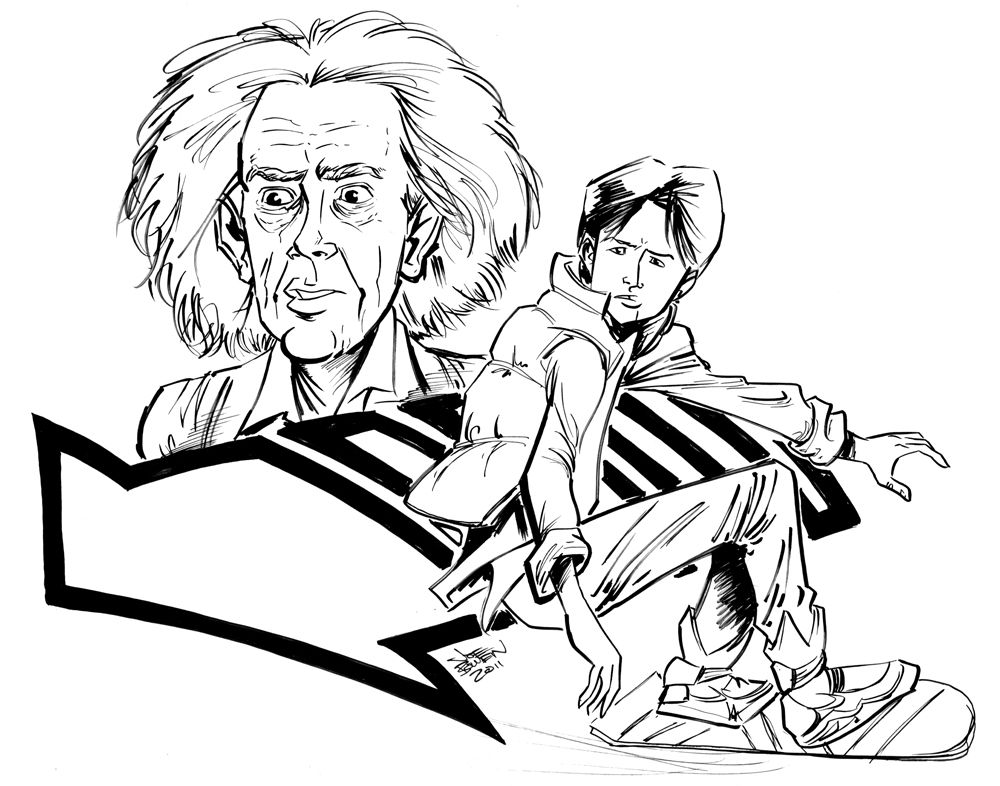 coloring pictures of back to future | back to the future Colouring ...