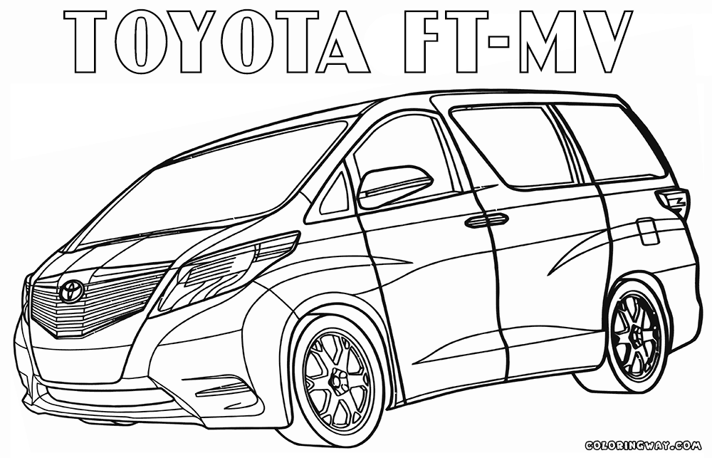Toyota coloring pages | Coloring pages to download and print