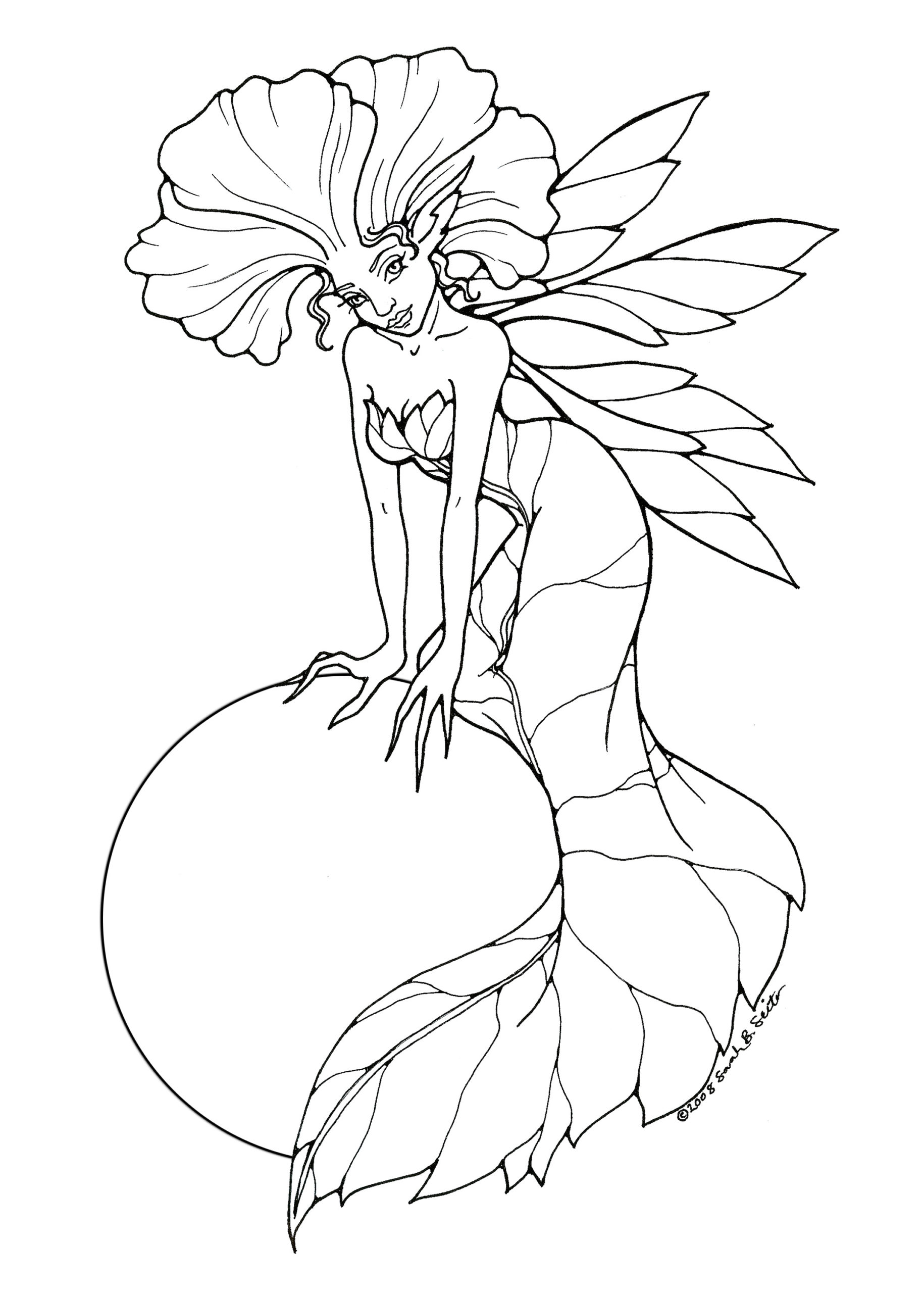 Coloring Pages : Free Printable Fairy Coloring For Kids Nature ...
