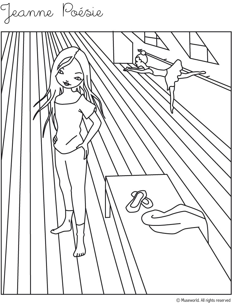MUSEWORLD coloring pages - Kate from London