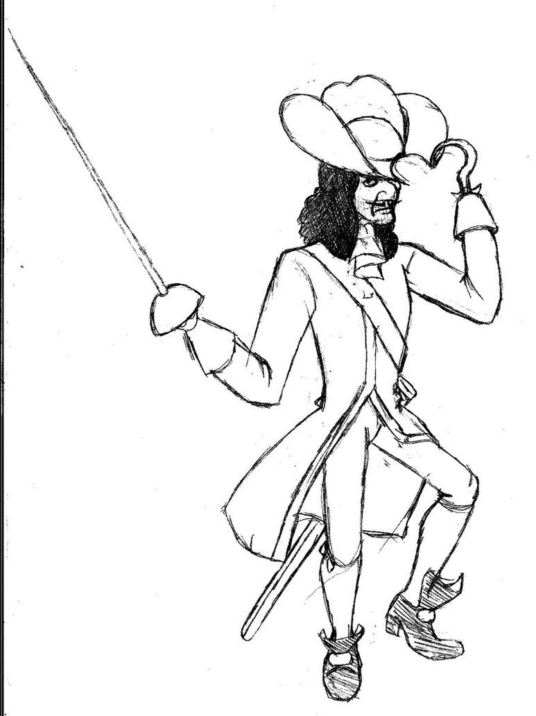 Coloring Pages Captain Hook Sword - Ð¡oloring Pages For All Ages