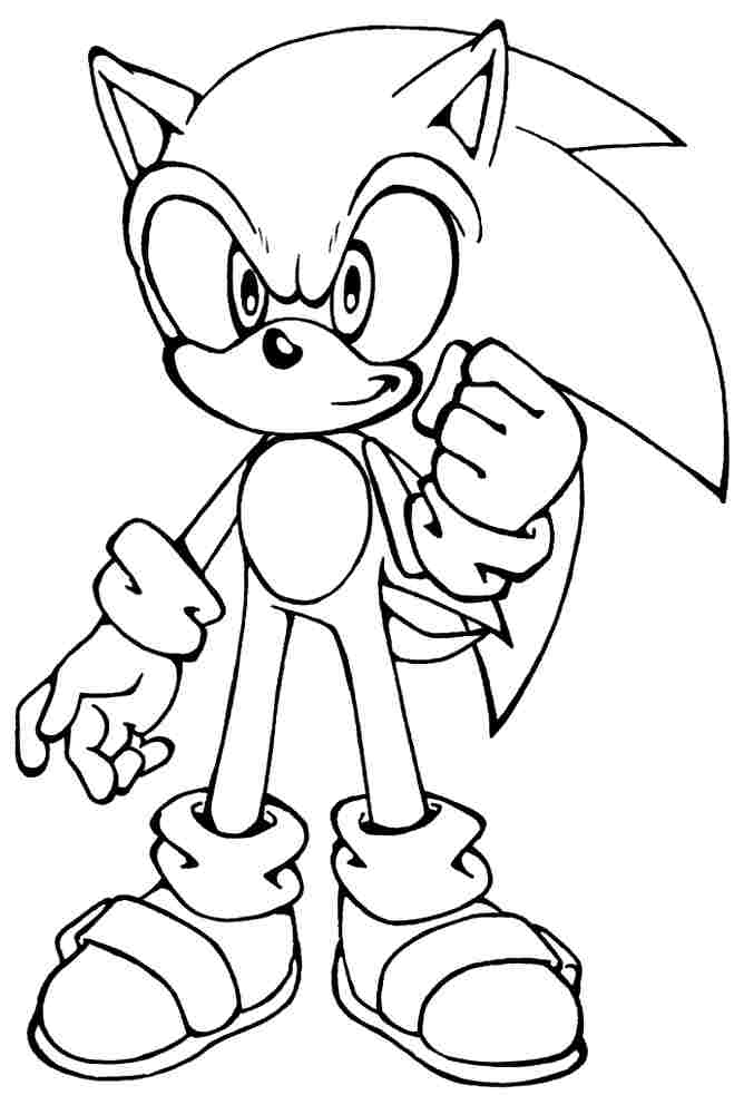Sonic The Hedgehog Running Coloring Pages - Coloring Home