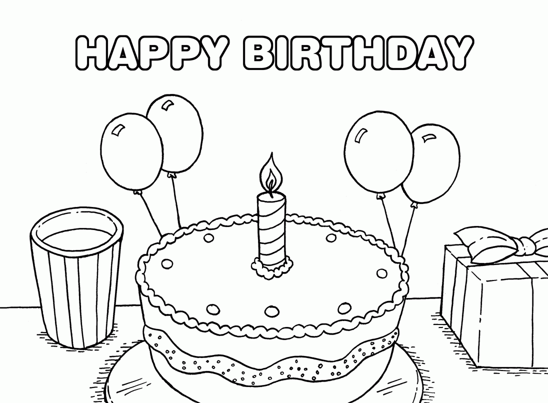 Happy Birthday Dad Coloring Pages Printable - High Quality ...