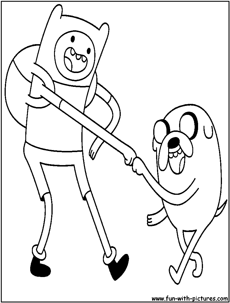 8 Pics of Finn And Jake Coloring Pages - Adventure Time Finn and ...