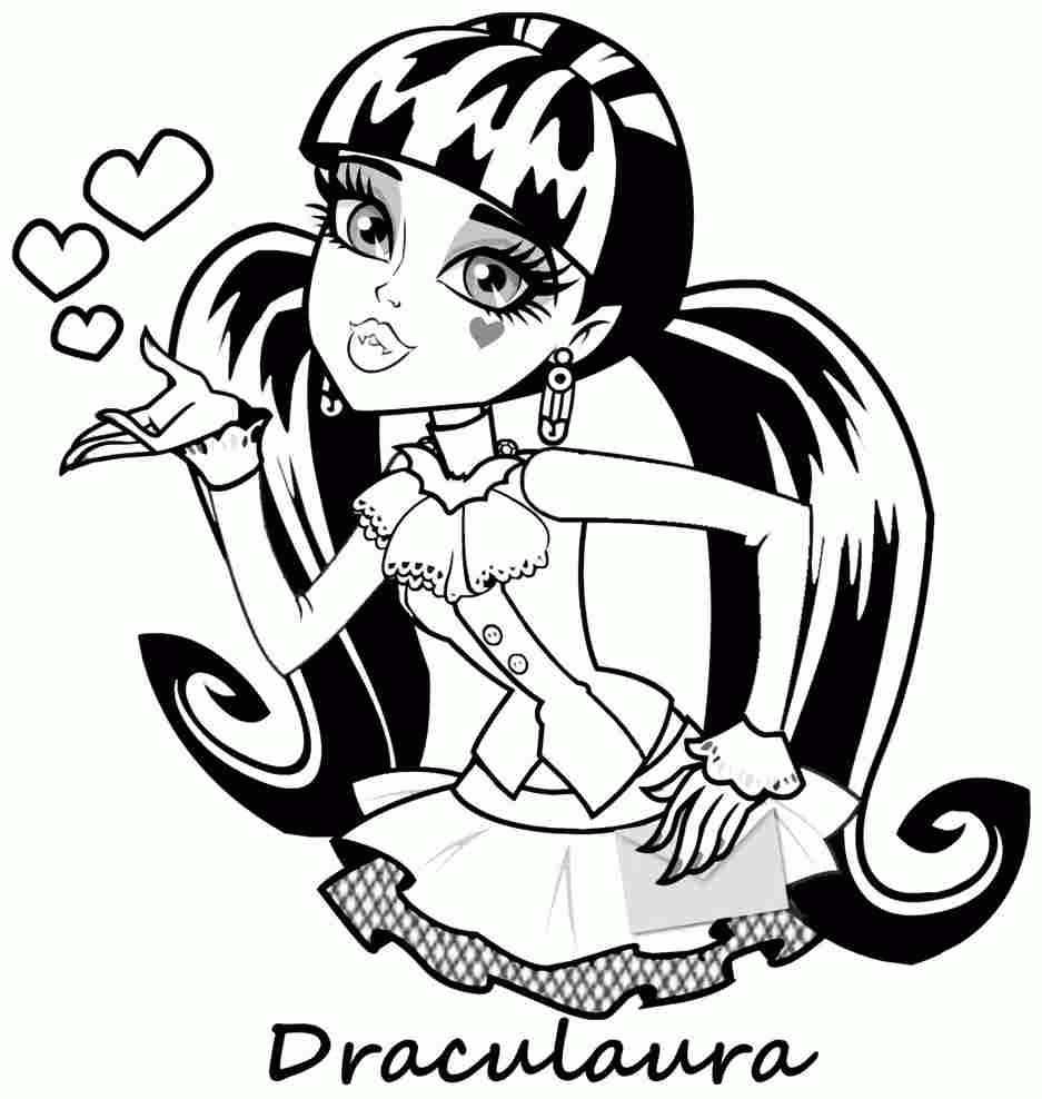 17 Pics of Monster High Draculaura Coloring Pages Birthday ...