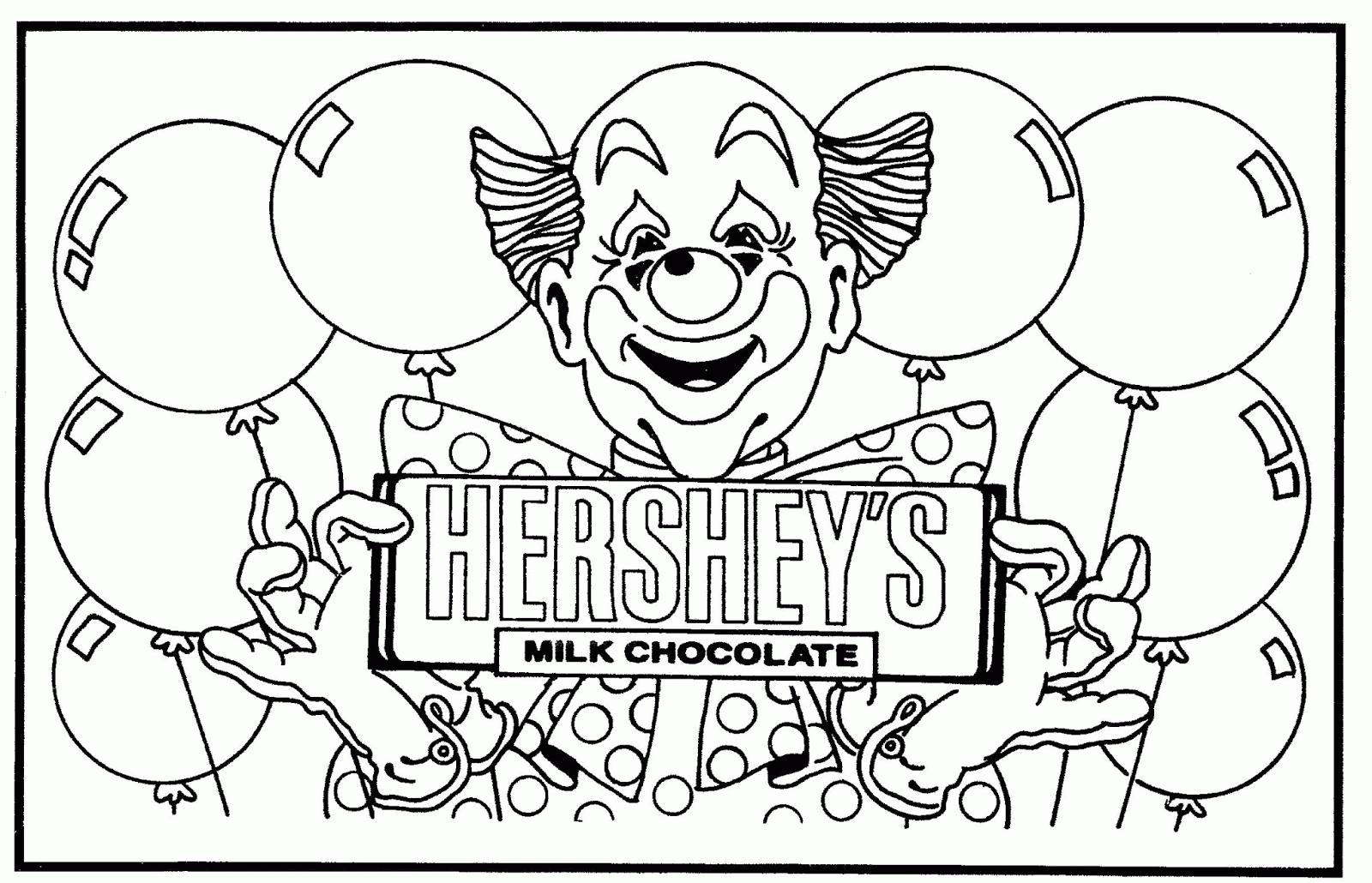 Hershey Chocolate Coloring