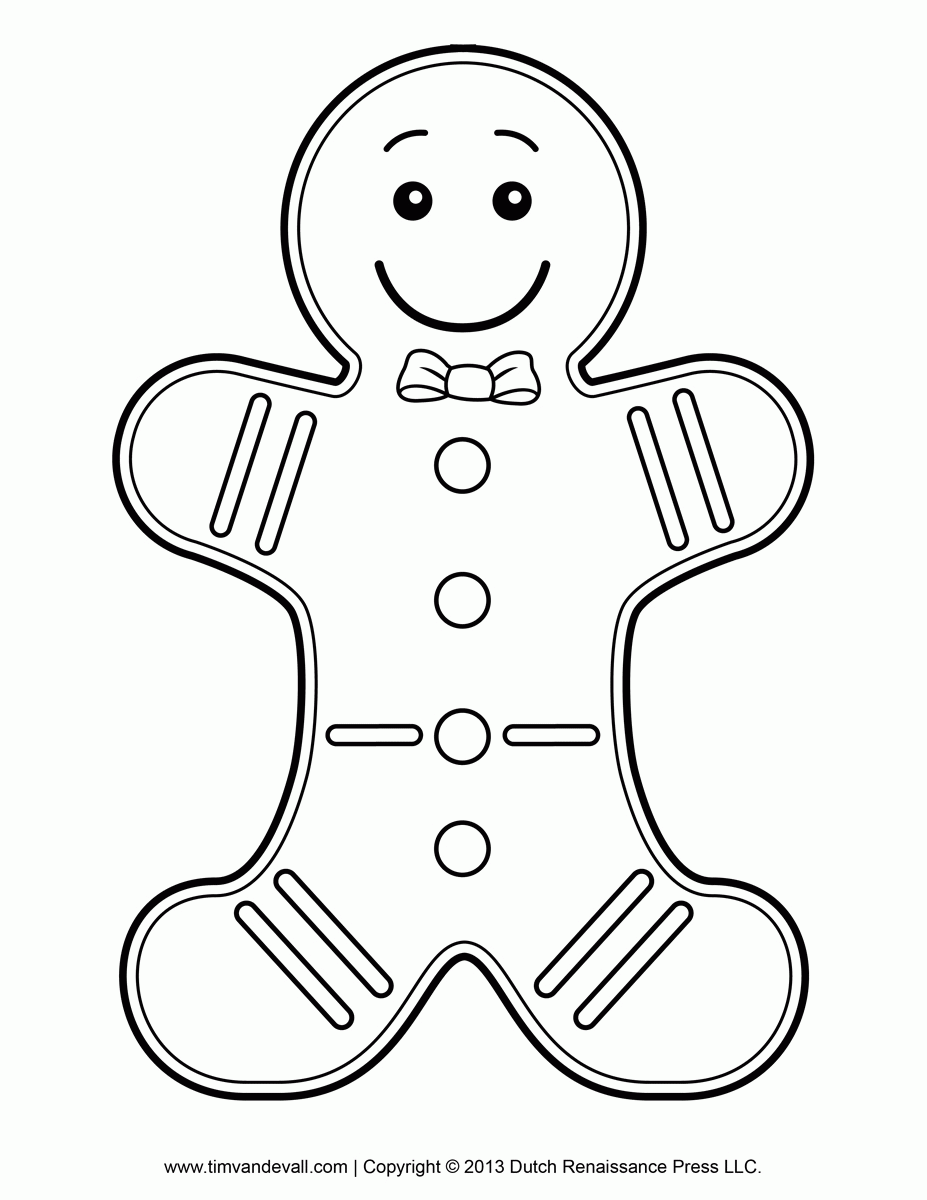 gingerbread men coloring pages - High Quality Coloring Pages