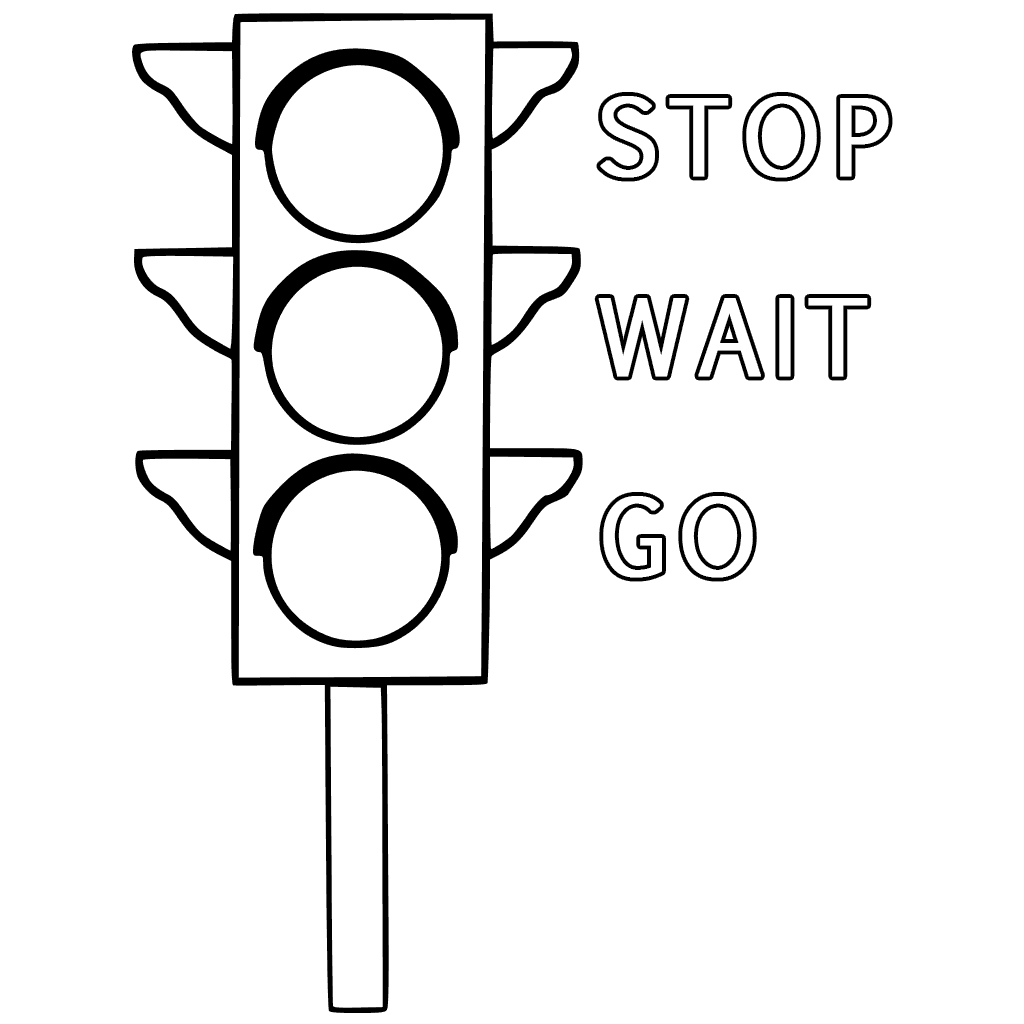 Sign Traffic Light Coloring Page - Get Coloring Pages