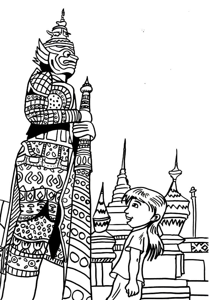 Thailand 2 Coloring Page - Free Printable Coloring Pages for Kids