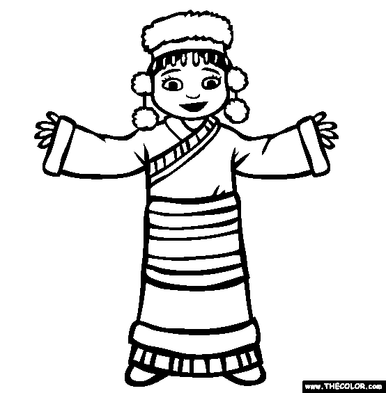 Ethnic Wear Online Coloring Pages