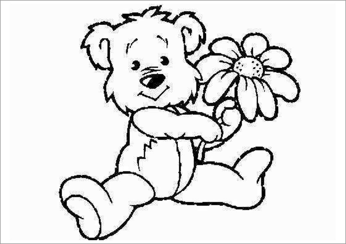 Baby Bear Coloring Page - ColoringBay