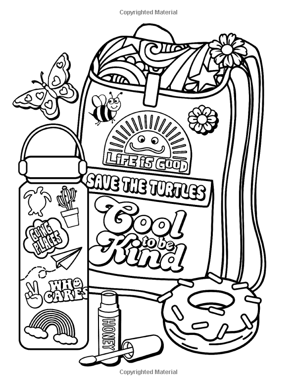 Amazon.com: VSCO Girl Coloring Book: For Trendy, Confident Girls with Good  Vibes Who Lo… | Coloring pages inspirational, Coloring book pages, Unicorn coloring  pages