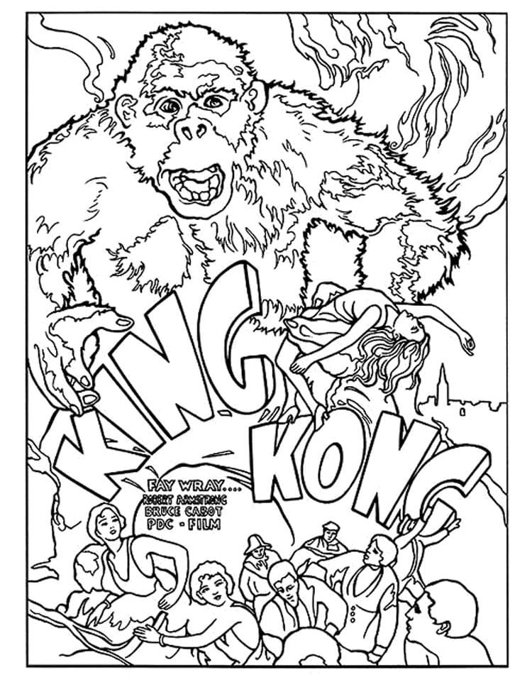 King Kong Coloring Pages | Print and Color