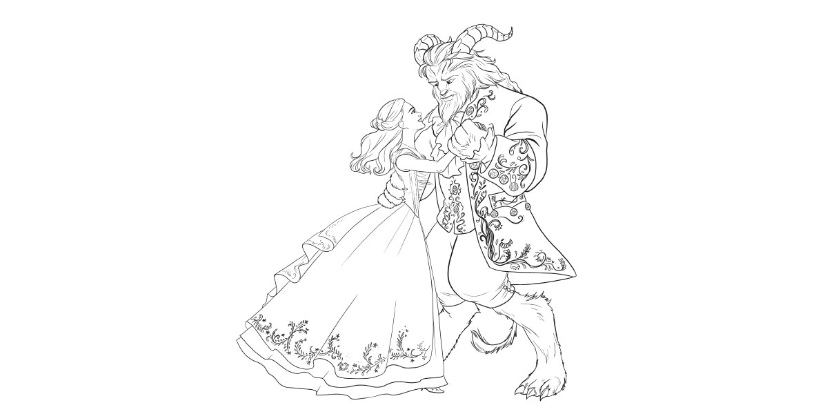 Say “Bonjour!” to These Beauty and the Beast Coloring Pages - D23