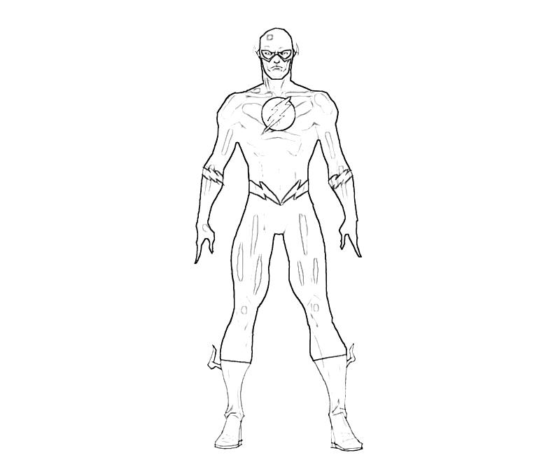 Drawings Flash (Superheroes) – Printable coloring pages