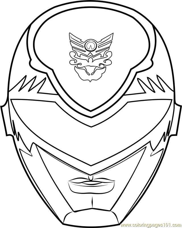 Power Ranger Mask Coloring Page for Kids - Free Power Rangers Printable Coloring  Pages Online for Kids - ColoringPages101.com | Coloring Pages for Kids