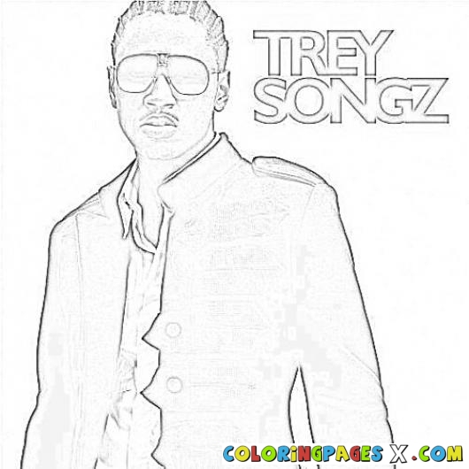 Trey Songz Coloring Page