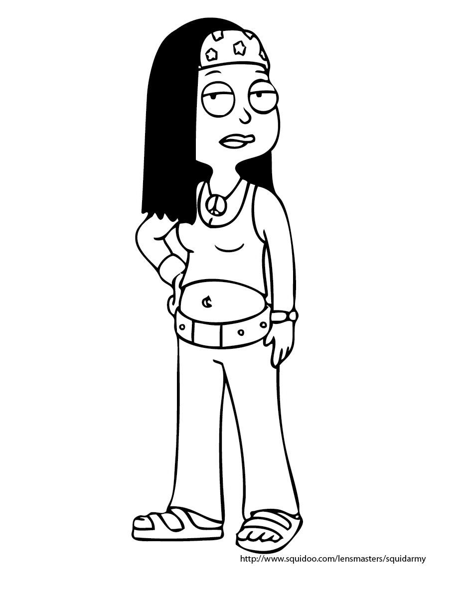 American dad coloring pages - Squid Army