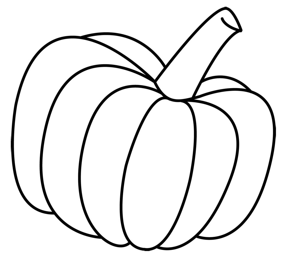 Pumpkin Outline Clipart - Clipart Kid