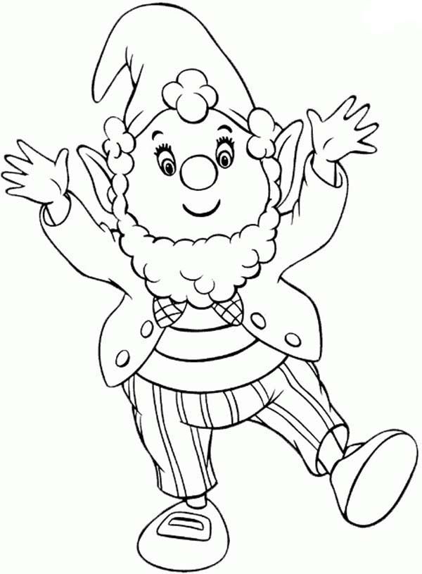 Mr Big Ears Very Pleased to See Noddy Coloring Pages: Mr Big Ears ...