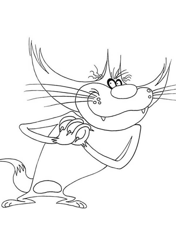 Oggy And The Cockroaches Coloring Pages Coloring Home