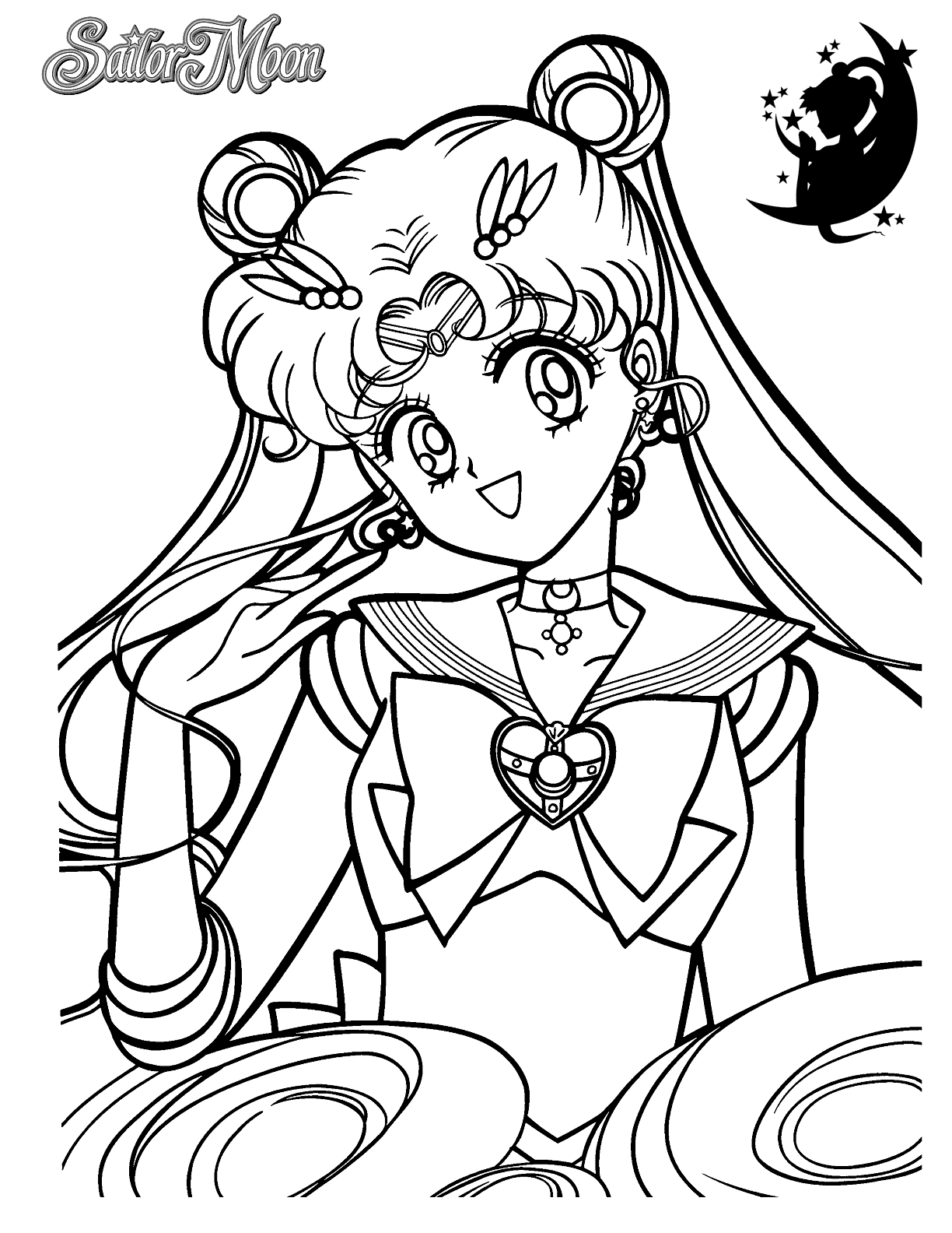 Coloring ~ Sailor Moon Printable Coloring Pages Rocks Neptune Free ...