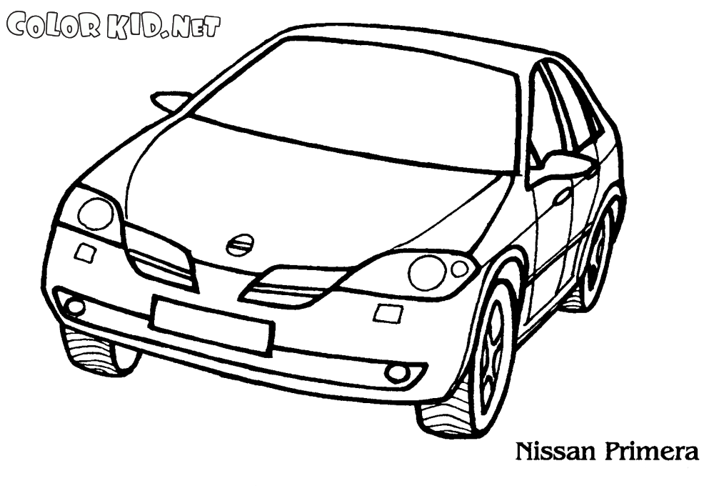 Coloring page - Nissan Primera