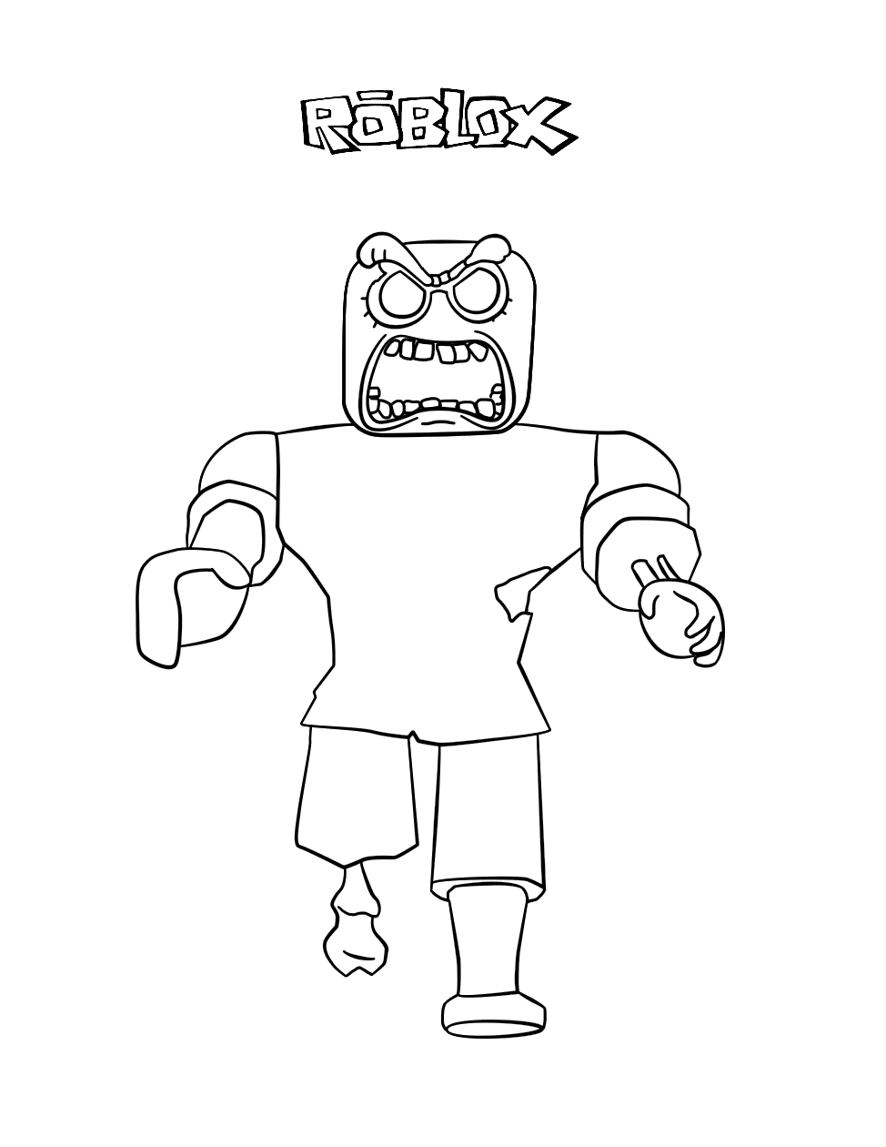 Roblox Zombie Coloring Pages – coloring.rocks!