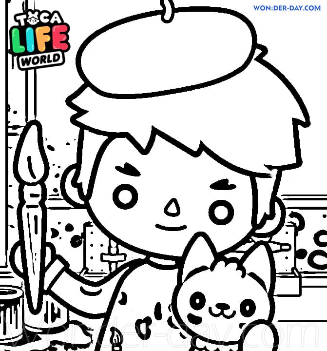 Toca Boca Coloring Pages Coloring Home