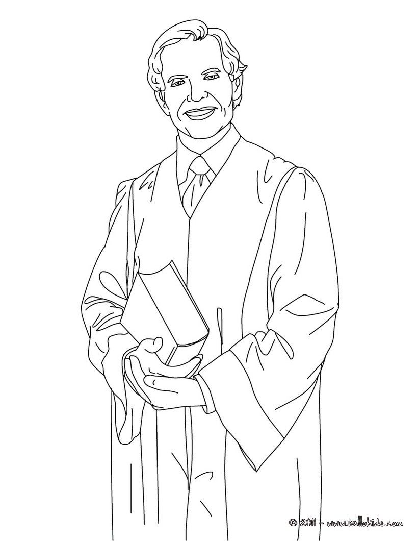 Attorney coloring page in Lawyer coloring pages. Amazing way for kids to  discover job. More original conten… | Coloring pages, Coloring books,  Online coloring pages