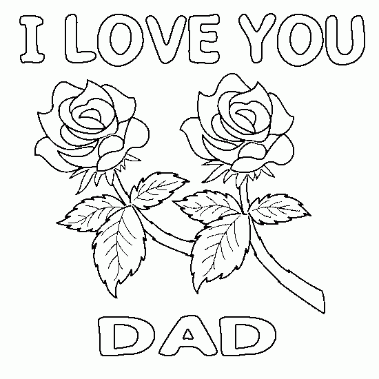 I Love You Dad Coloring Pages - Get Coloring Pages