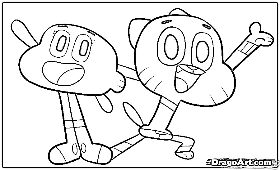 Gumball Coloring Pages at GetDrawings.com | Free for ...